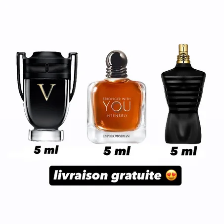 5ML INVICTUS + 5ML INTENSELY + 5ML LE MALE