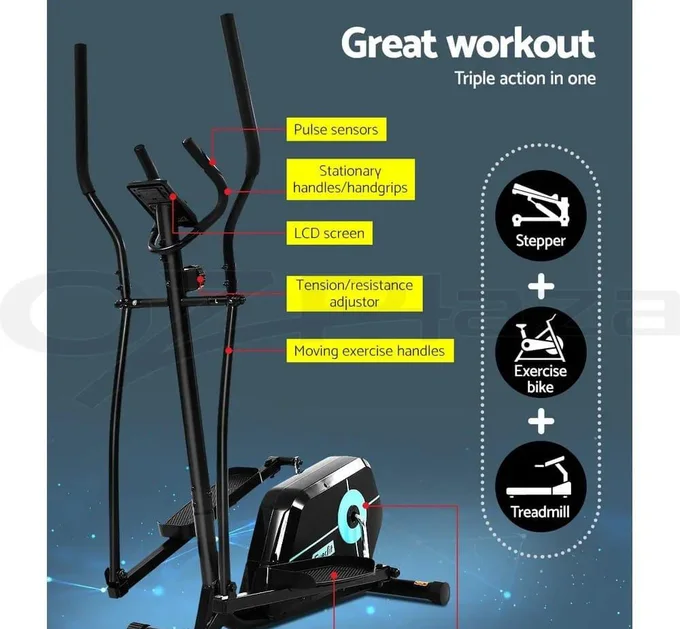 XMachine de vélo à cross Cross Trainer en noir