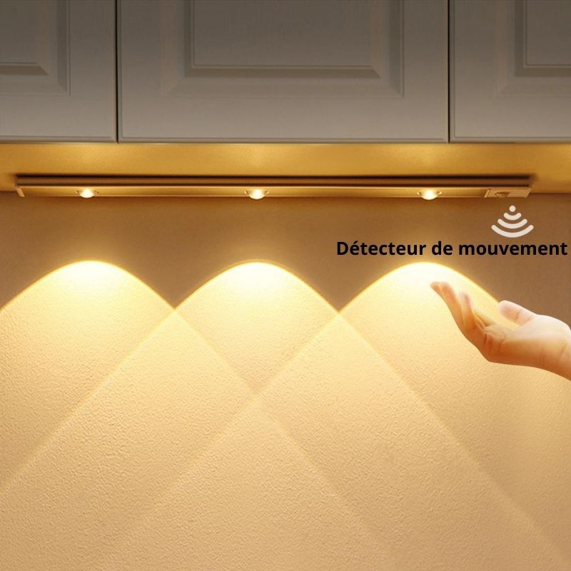 مصباح LED قابل لإعادة الشحن مع مستشعر الحركة - 40 سم