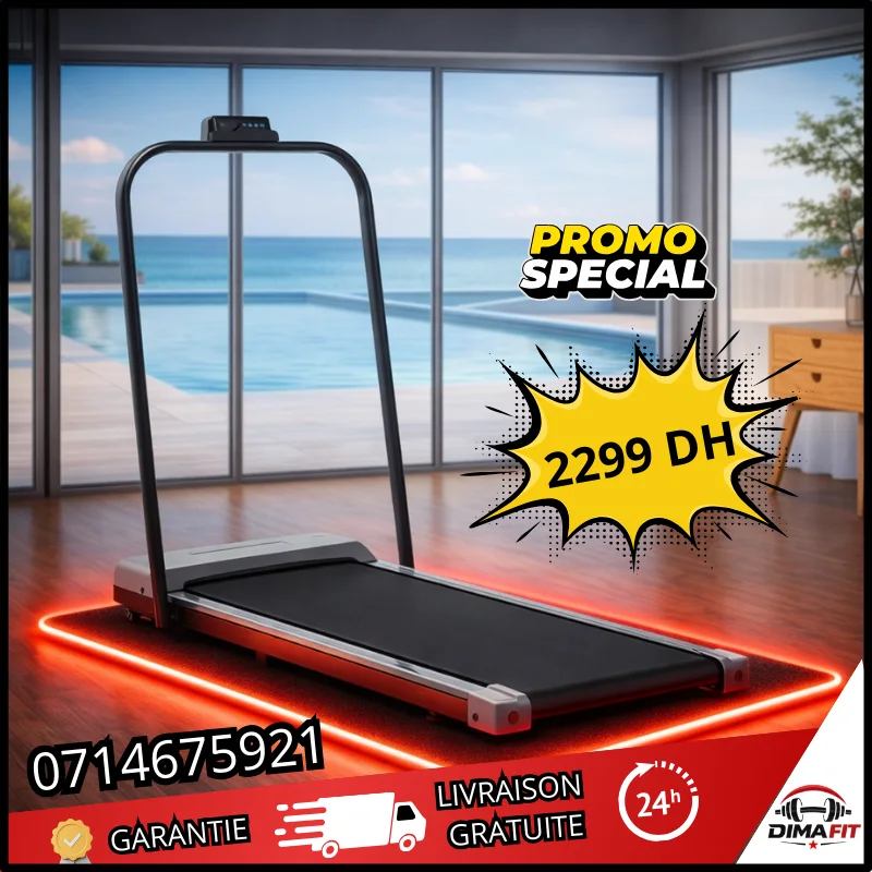 Tapis roulant compact avec contrôle à distance et connectivité Bluetooth
