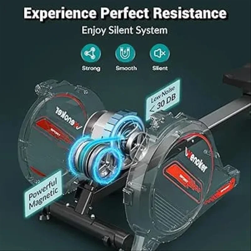 Rameur Magnétique Pliable – Entraînement Cardio Complet à Domicile
