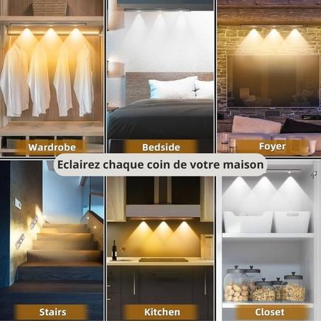 مصباح LED قابل لإعادة الشحن مع مستشعر الحركة - 40 سم