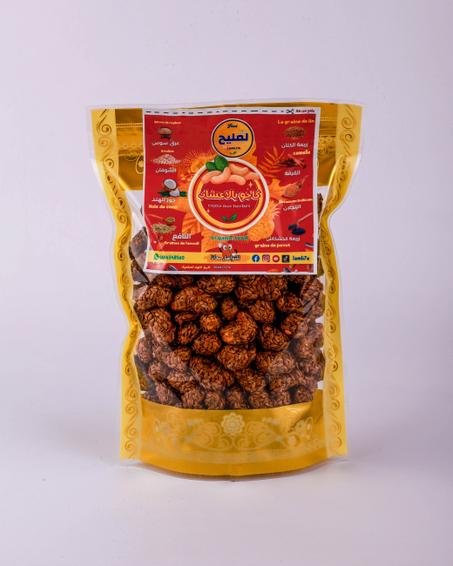 كاجو منسم بحبوب الكتان