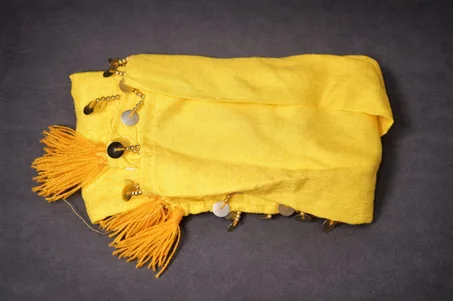 Traditional Moroccan Shawl with Golden Coins – Handcrafted Elegance