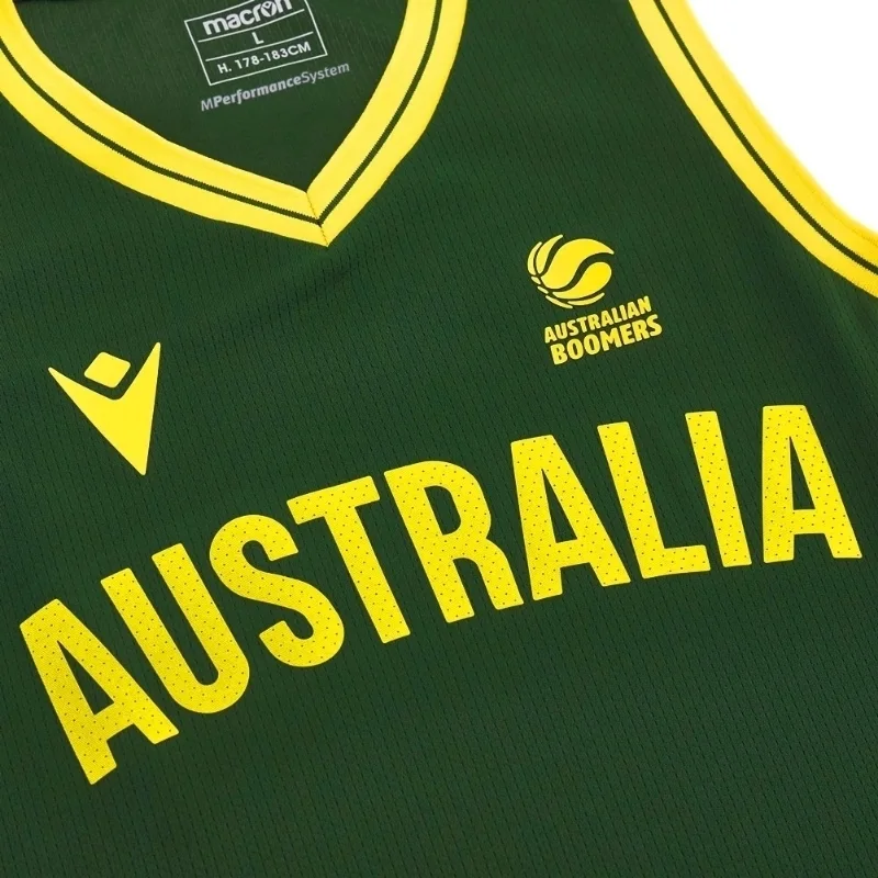 Macron Maillot domicile homme de l'équipe australienne de basketball Macron