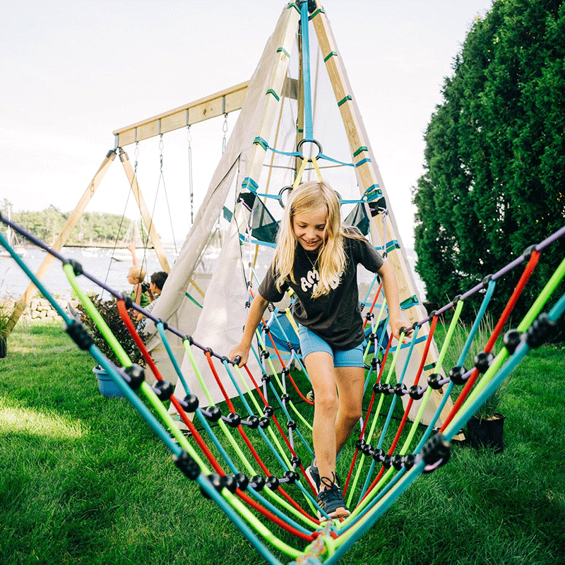 Bijou Build BIG Bijou - 2 Mainstays, Rope Bridge, Swing Arm & 2 Sway Swings