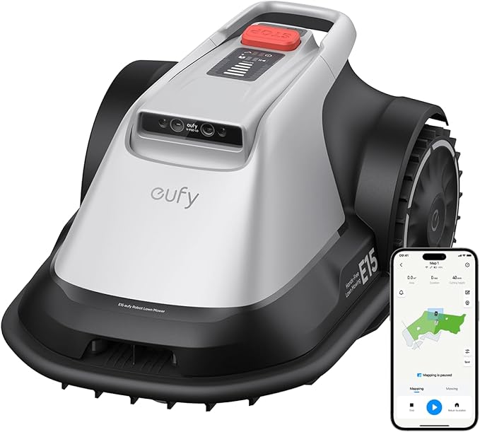 eufy E15 VisionMow™ Smart Robot Lawn Mower – Precision Mowing Made Effortless