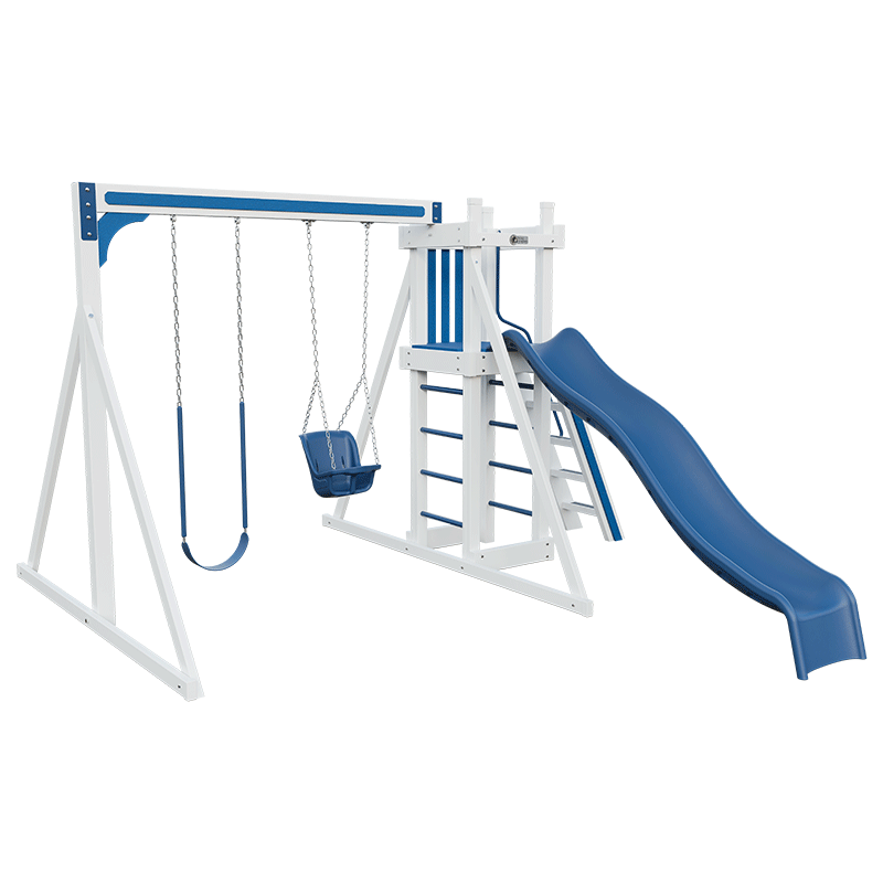 Swing Kingdom Play Set Trailblazer Basecamp 22 with Baby Swing