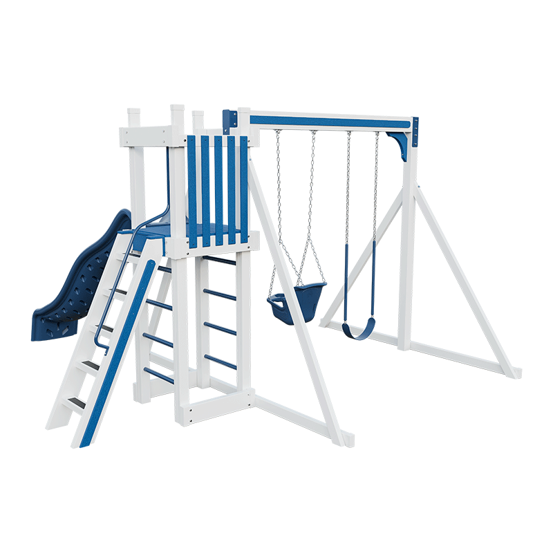 Swing Kingdom Play Set Trailblazer Basecamp 22 with Baby Swing