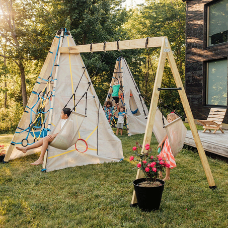 Bijou Build BIG Bijou - 2 Mainstays, Rope Bridge, Swing Arm & 2 Sway Swings