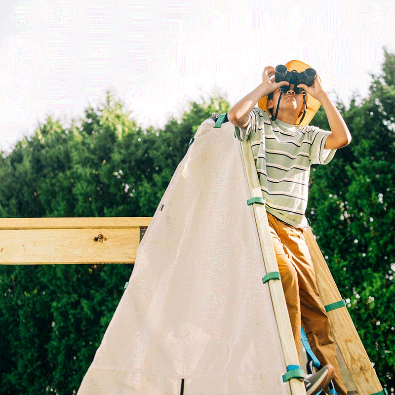Bijou Build BIG Bijou - 2 Mainstays, Rope Bridge, Swing Arm & 2 Sway Swings