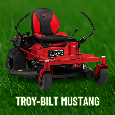 Troy-Bilt Mustang 42 in. 22 HP V-Twin Kohler 7000 Series Engine Dual Hydrostatic Drive Gas Zero Turn Riding Lawn Mower