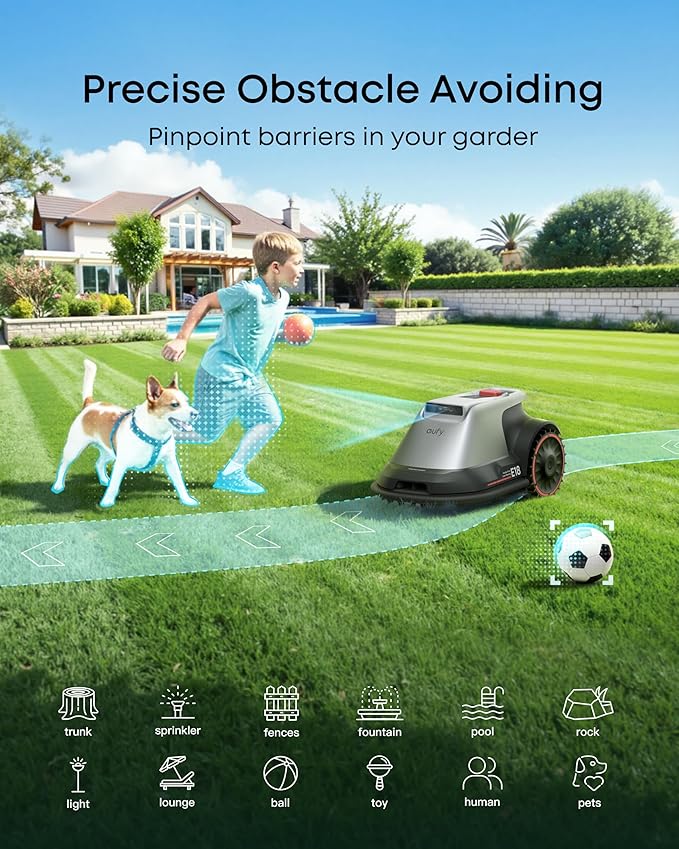 eufy E18 VisionMow™ Pro – Smart, Wire-Free Mowing for Up to 0.3 Acres