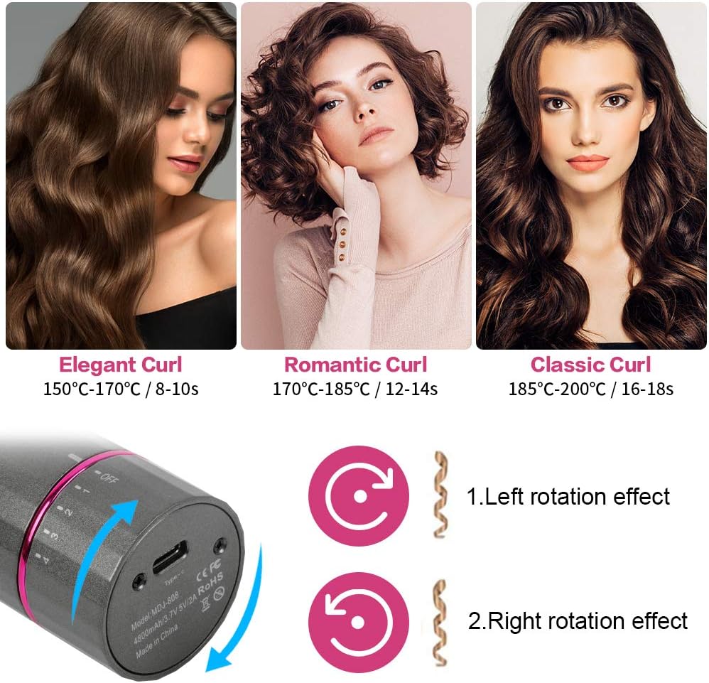 Hair Curler / أداة تجعيد الشعر التلقائية اللاسلكية