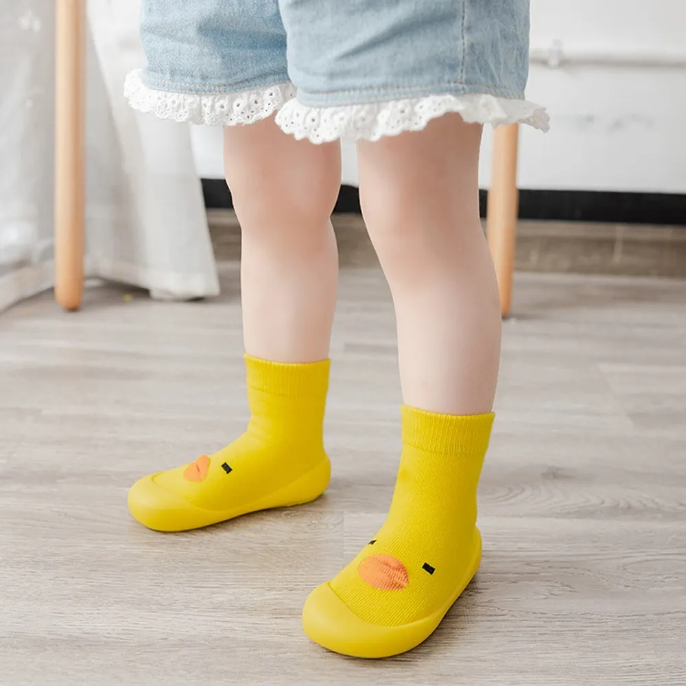 أحذية أطفال بتصميم بطة ثلاثية الأبعاد - ممتعة وغير قابلة للانزلاق!