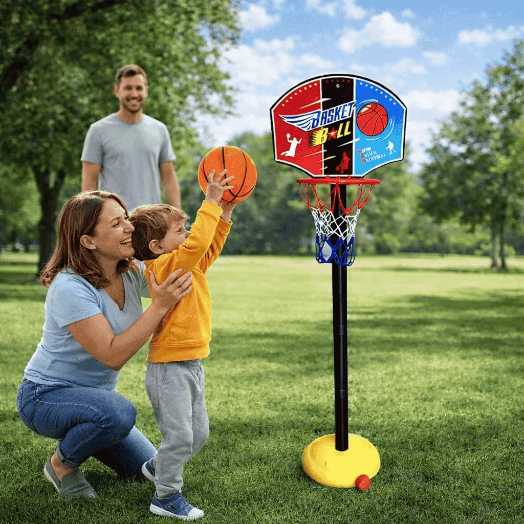 لعبة كرة السلة المحبوبة للأطفال .القابلة للتعديل في الطول