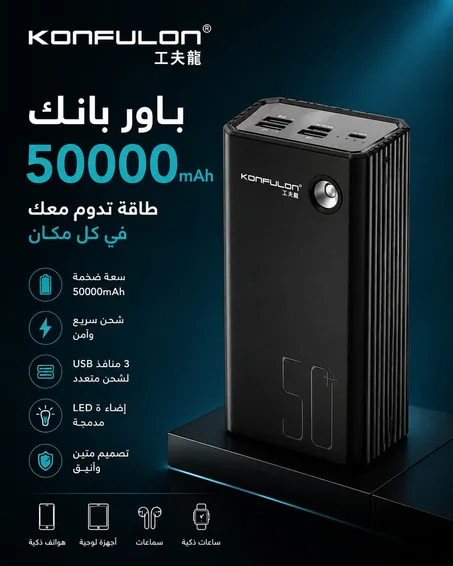 باور بانك KONFULON 50000mAh