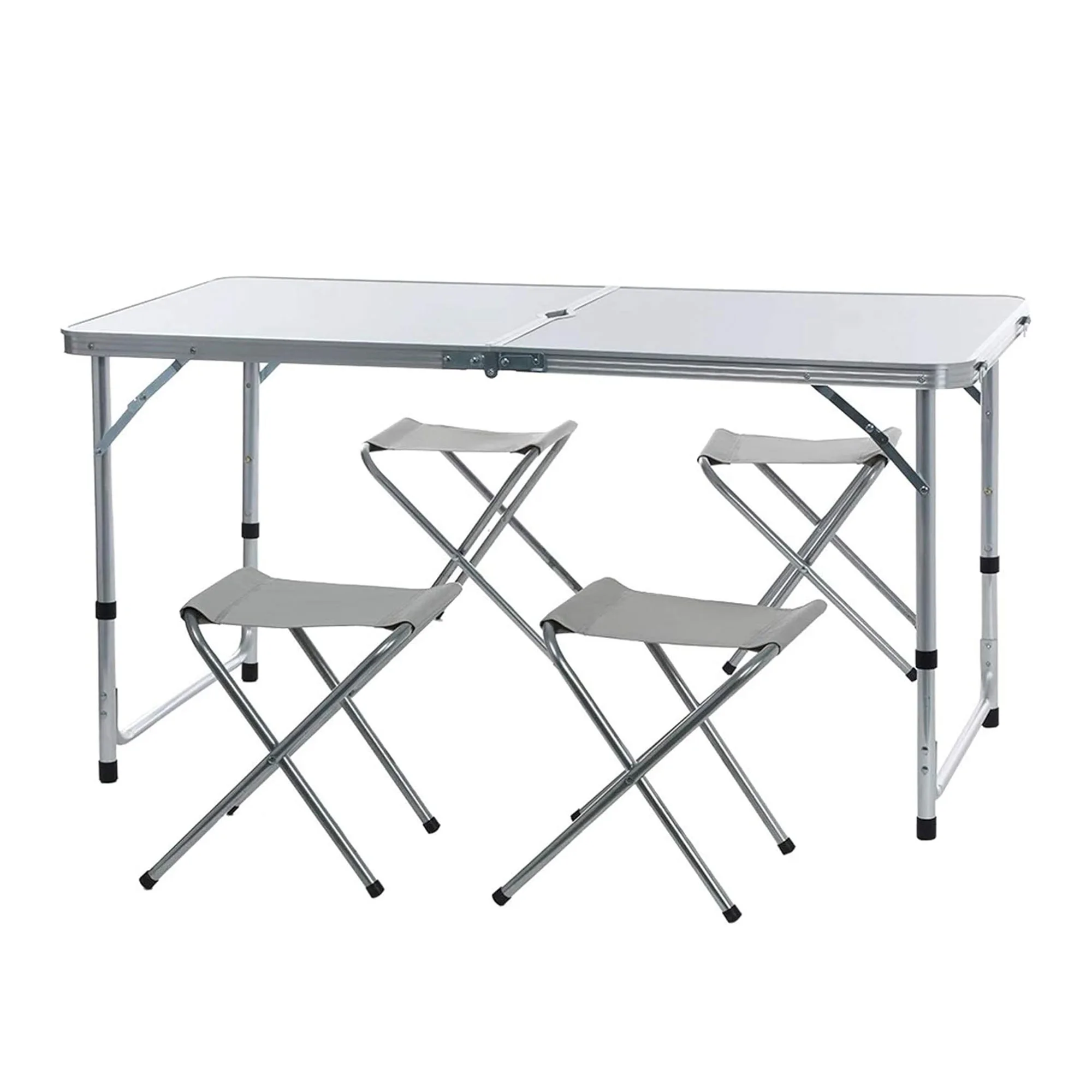 طاولة تخييم قابلة للطي مع كراسي