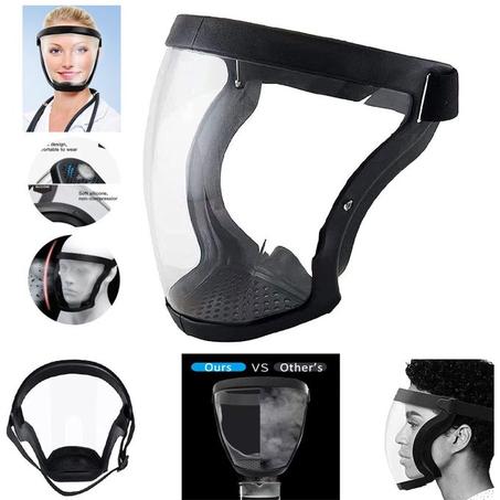 قناع وجه كامل قابل للغسل ، نظارات أمان غطاء