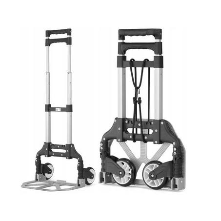 عربة يدوية قابلة للطي من الألمنيوم لحمل الأمتعة