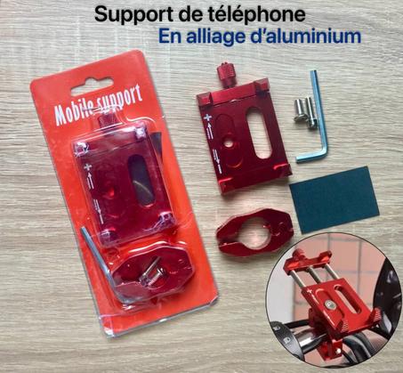 Support de téléphone en alliage d’aluminium 📱💥Pour moto, vélo, trottinette électrique
