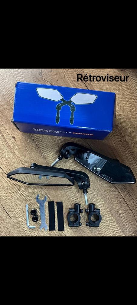 Rétroviseur Rotatif pour Guidon de moto, Vélo, trottinette électrique
