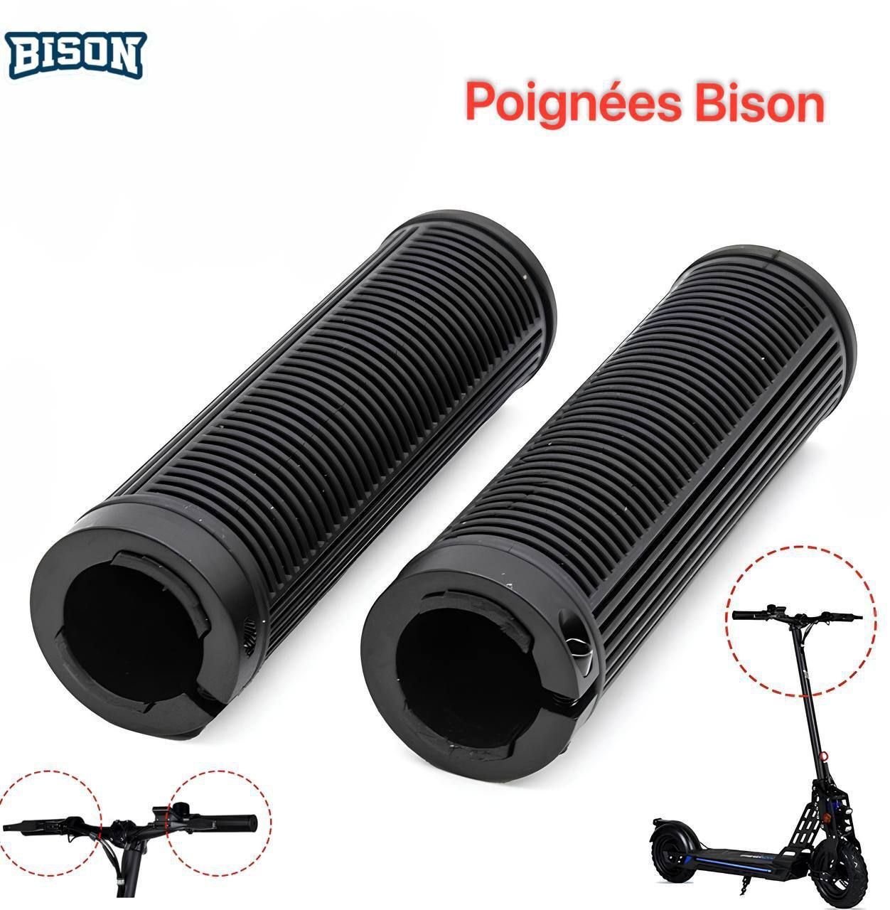 poignées pour trottinette électrique bison