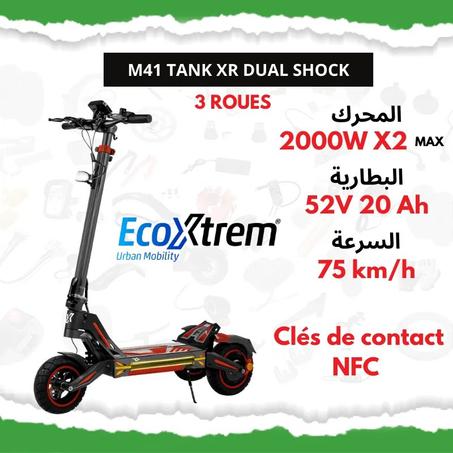 M41 TANK XR DUAL SHOCKpuissance moteur 4000W maximale Vitesse max 75 km Autonomie max 70 km