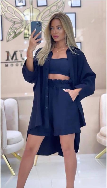 Ensemble chemisier large et short