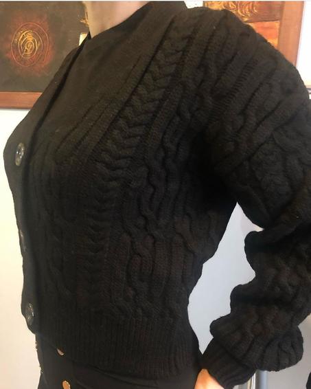 Pull veste en laine