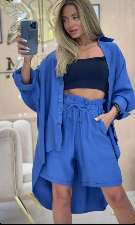 Ensemble chemisier large et short