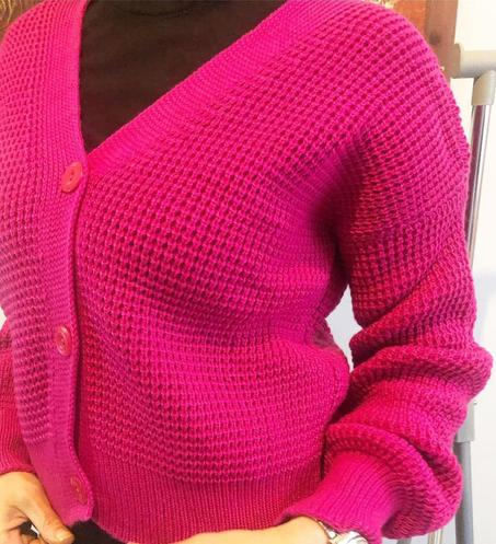 Pull veste en tricot