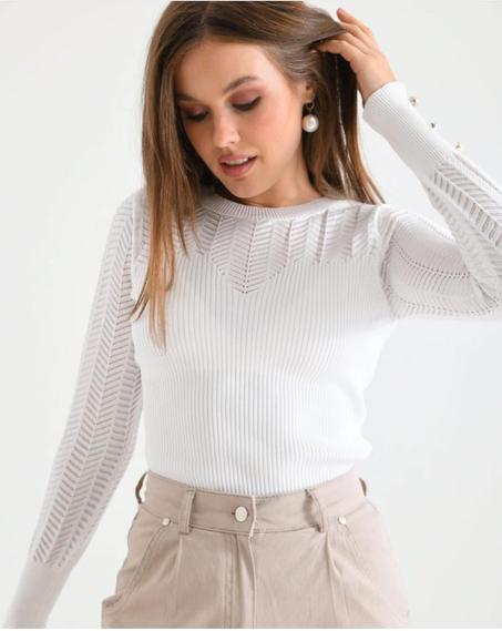 Pull col rond en laine