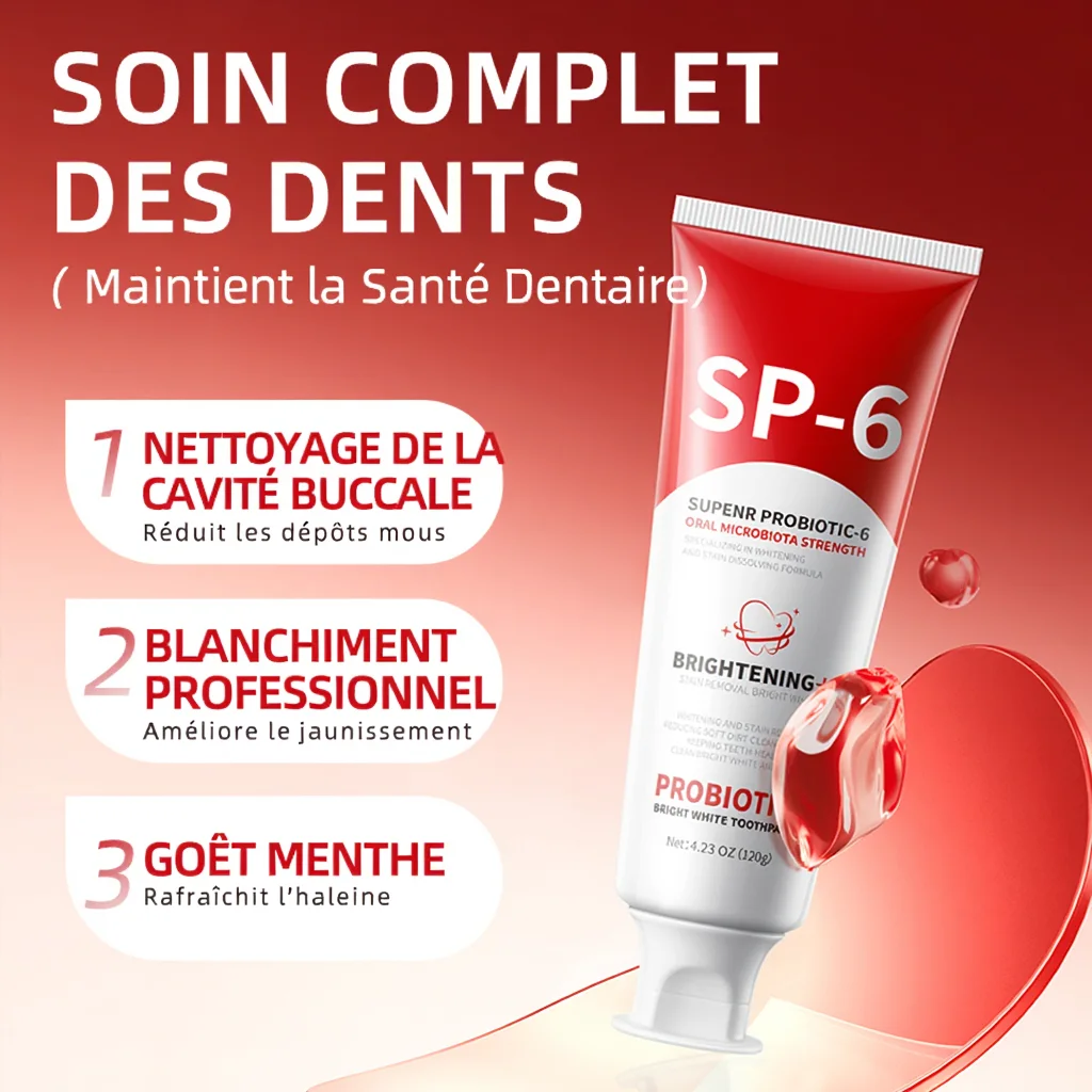 🦷 Un Sourire Plus Blanc Dès Les Premiers Jours – SP-6 Probiotics Brightening