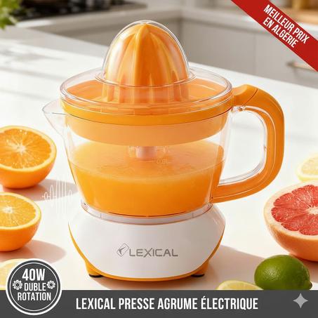 عصارة حمضيات كهربائية LEXICAL 40 واط | أفضل عصارة برتقال في الجزائر!