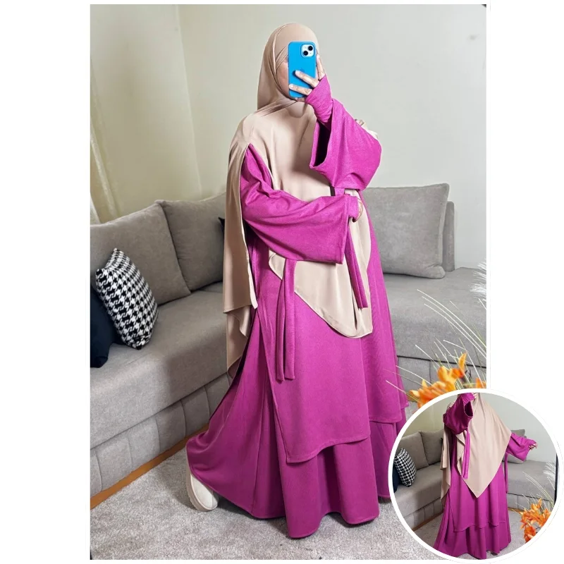 طقم عفة الشتوي بثوب فودان قطيفة