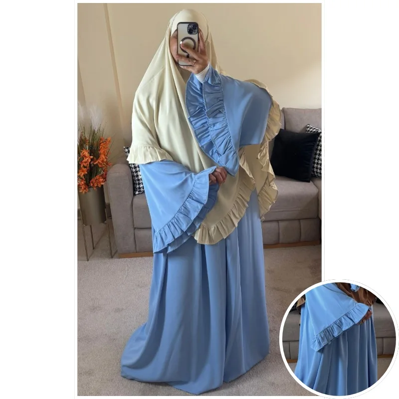 فستان فلة بثوب الكريب الممتاز