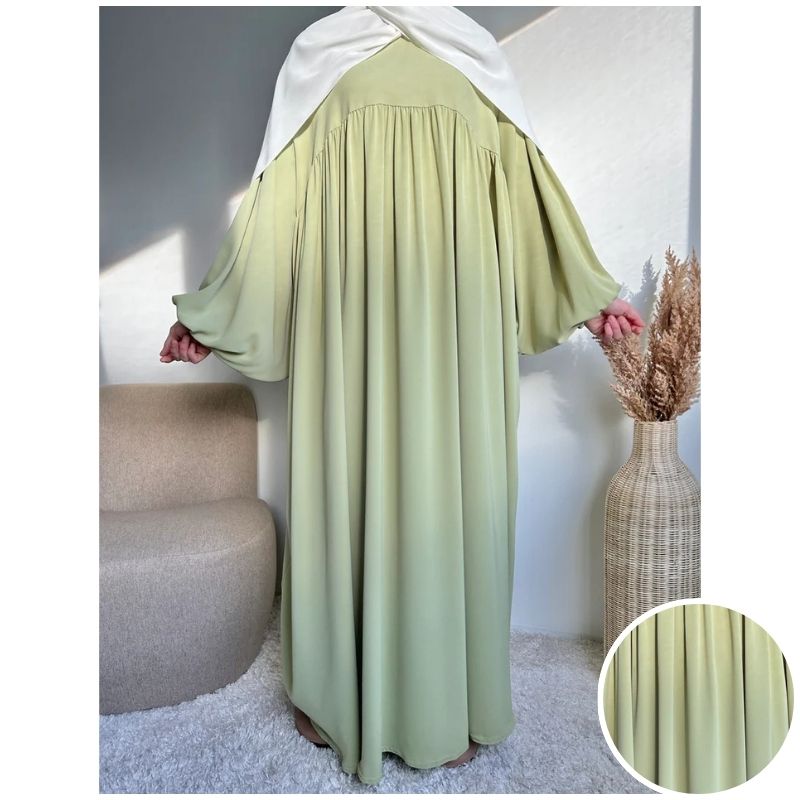 عبائة سترة المصنوع من ثوب الكريب الممتاز ناعم الملمس