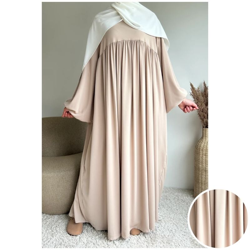 عبائة سترة المصنوع من ثوب الكريب الممتاز ناعم الملمس