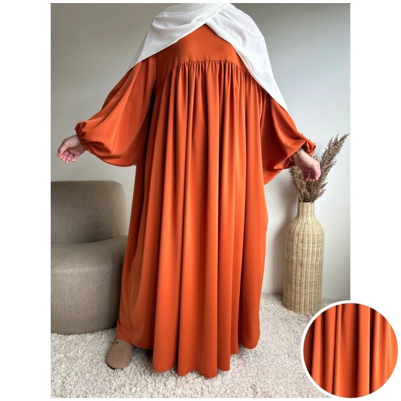 عبائة سترة المصنوع من ثوب الكريب الممتاز ناعم الملمس