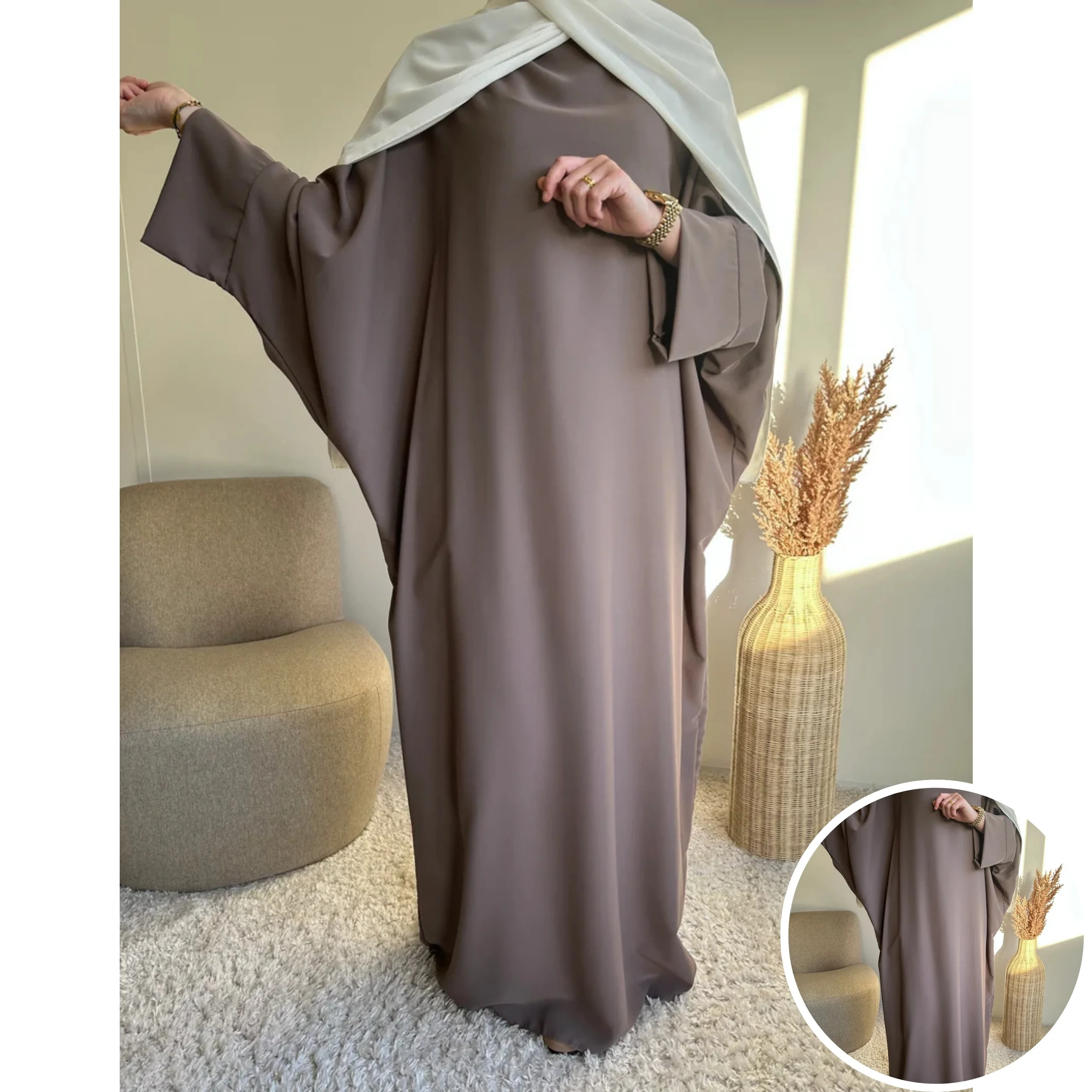 عبائة اسراء ثوب الكريب الممتاز