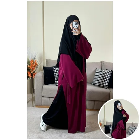 طقم عفة بثوب الكريب الممتاز