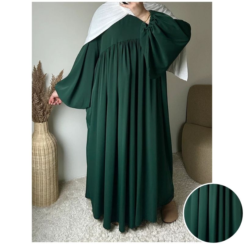 عبائة سترة المصنوع من ثوب الكريب الممتاز ناعم الملمس