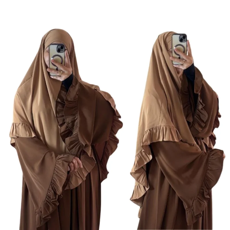 حجاب فرفار بثوب الكريب الممتاز