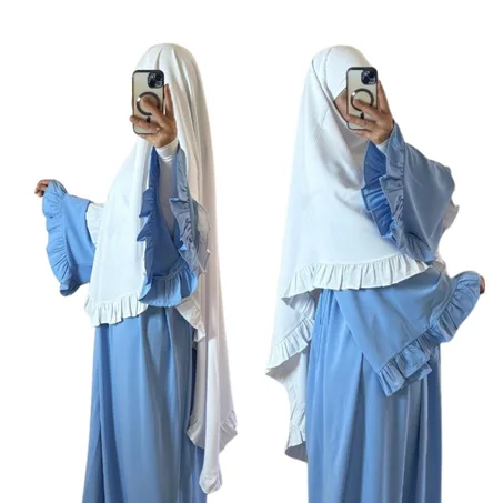 حجاب فرفار بثوب الكريب الممتاز