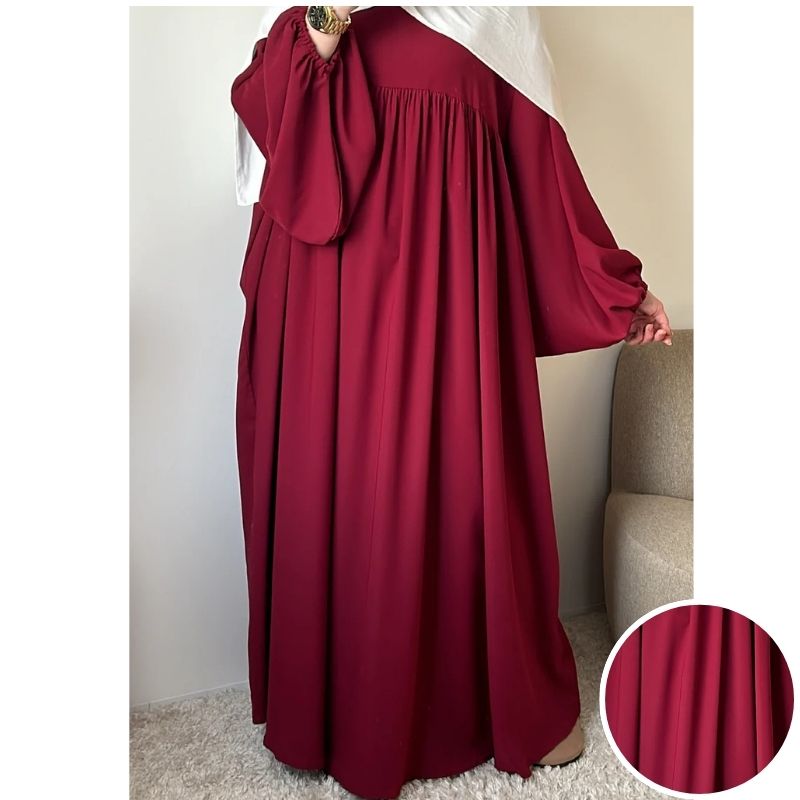 عبائة سترة المصنوع من ثوب الكريب الممتاز ناعم الملمس