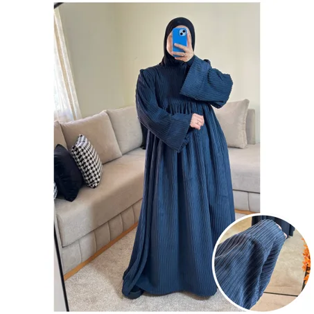 فستان نور بثوب قطيفة الغليضة