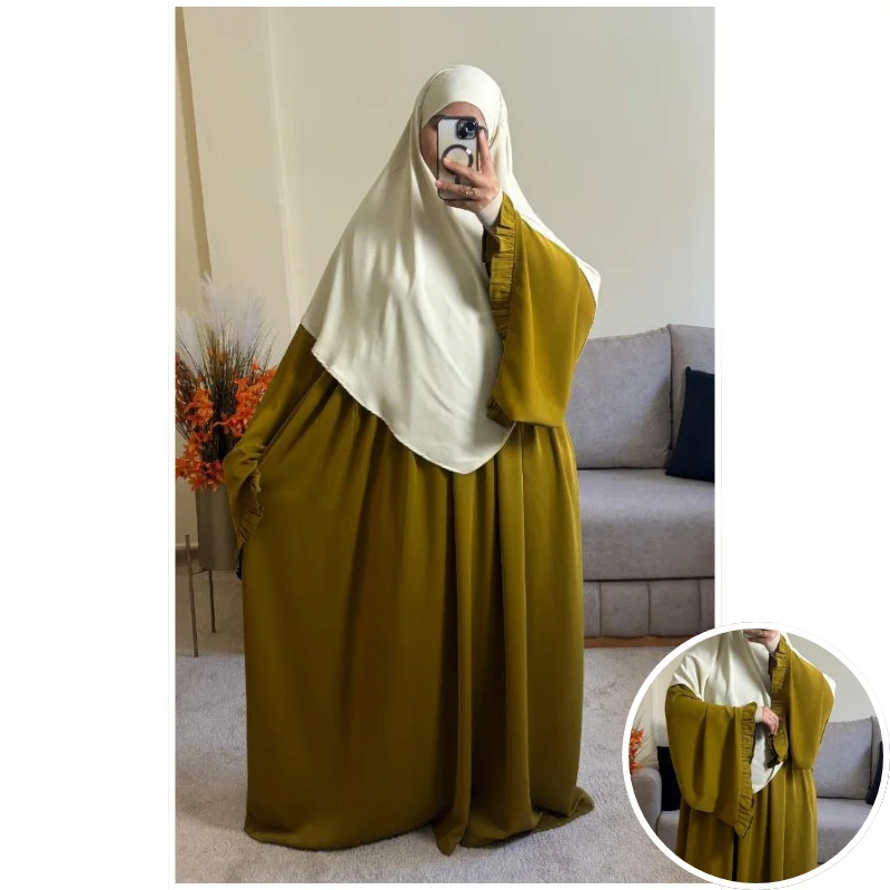 فستان فلة بثوب الكريب الممتاز