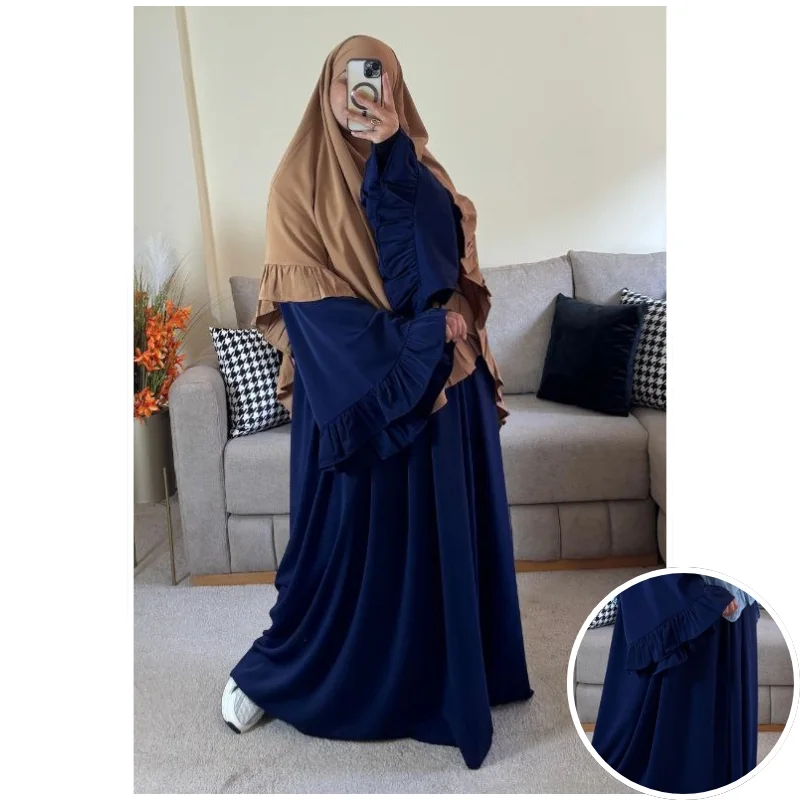 فستان فلة بثوب الكريب الممتاز