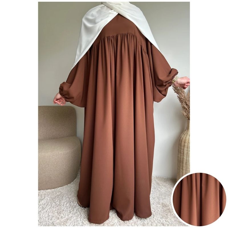 عبائة سترة المصنوع من ثوب الكريب الممتاز ناعم الملمس